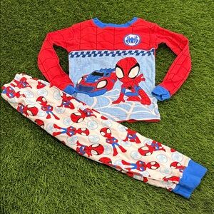 Boys Spiderman Fitted Pajama Set